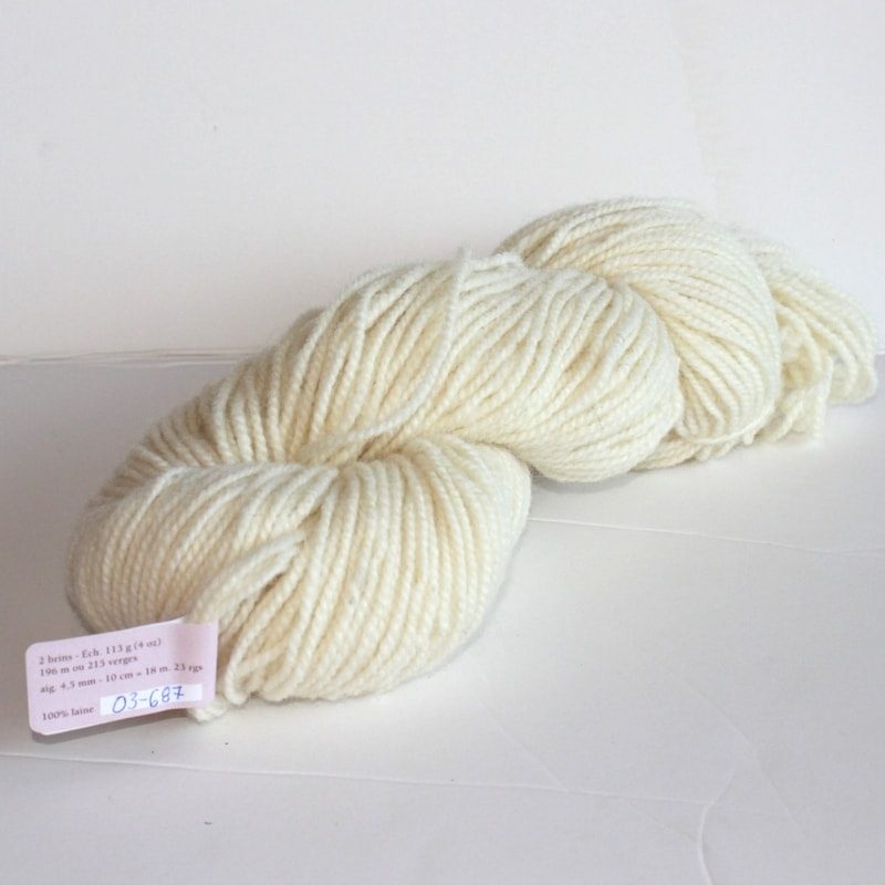 Laines douceur - 100% laine #03 - Blanc lavé