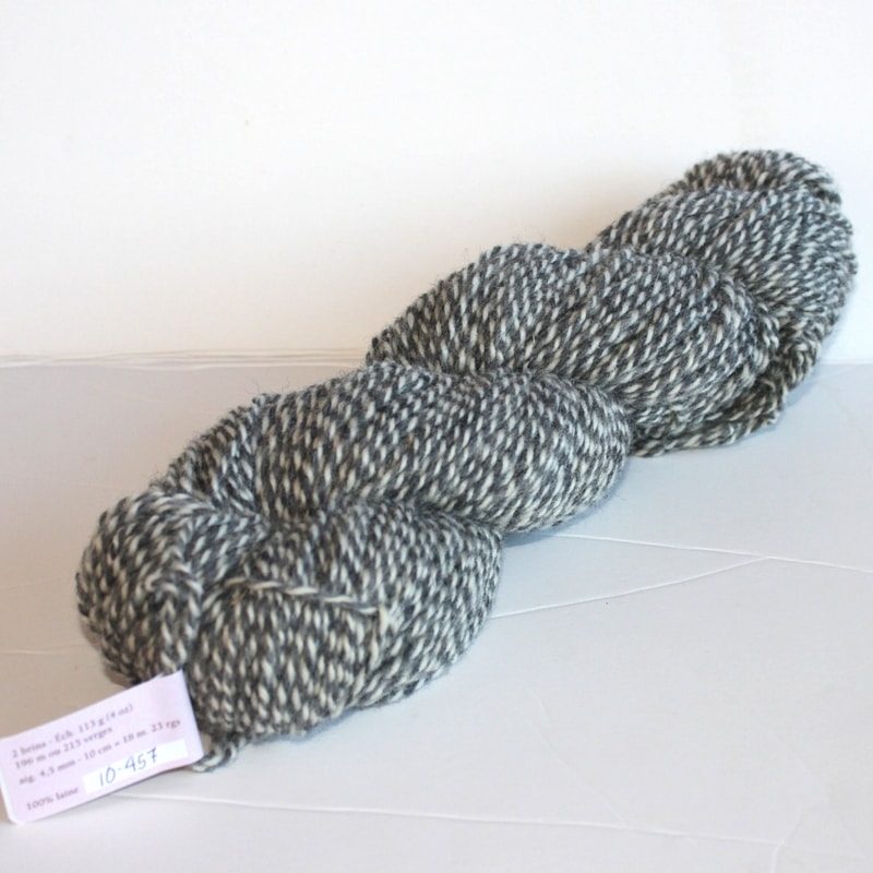 Laines douceur - 100% laine #10 - Tweedé blanc-gris