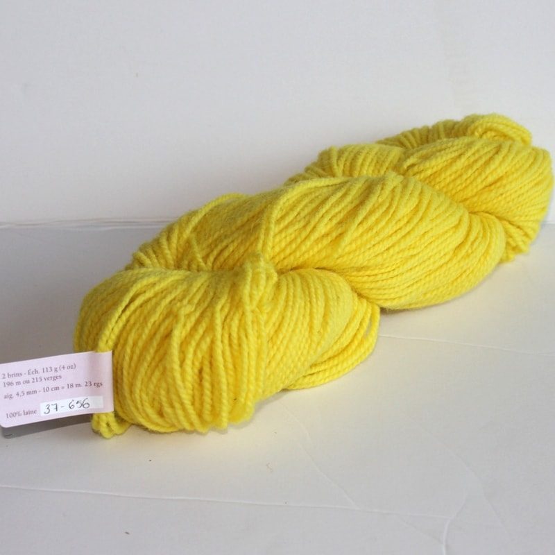 Laines douceur - 100% laine #37 - Jaune canari