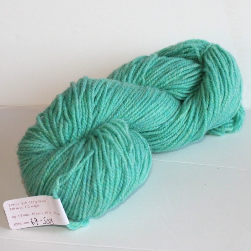 Laines douceur - 100% laine #67 - Vert prairie