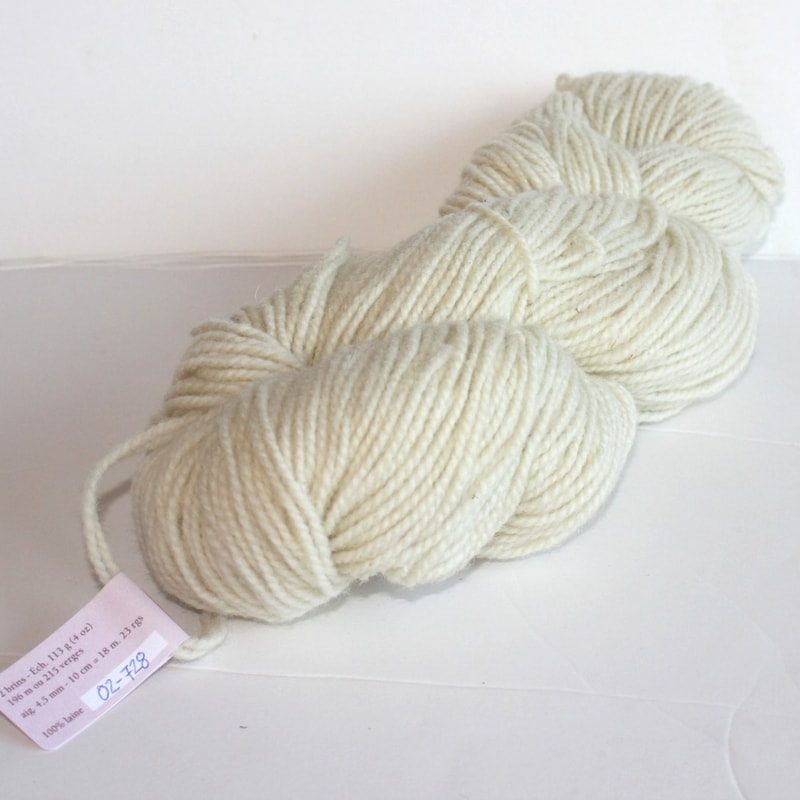 Laines douceur - 100% laine #02 - Blanc naturel