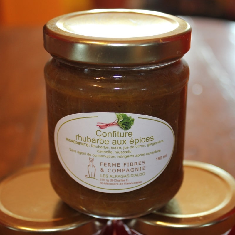 Confiture rhubarbe aux épices