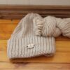 Tuque et lopi d'alpaga beige